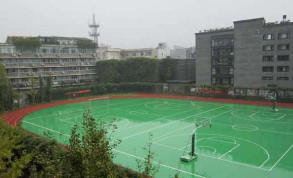 Outdoor basketball court, China Academy of Art