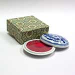 Ceramic container for seal ink
